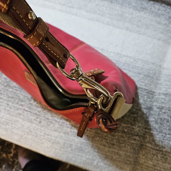 Dooney & Bourke Vibrant Pink Leather Shoulder Bag - Picture 13 of 16